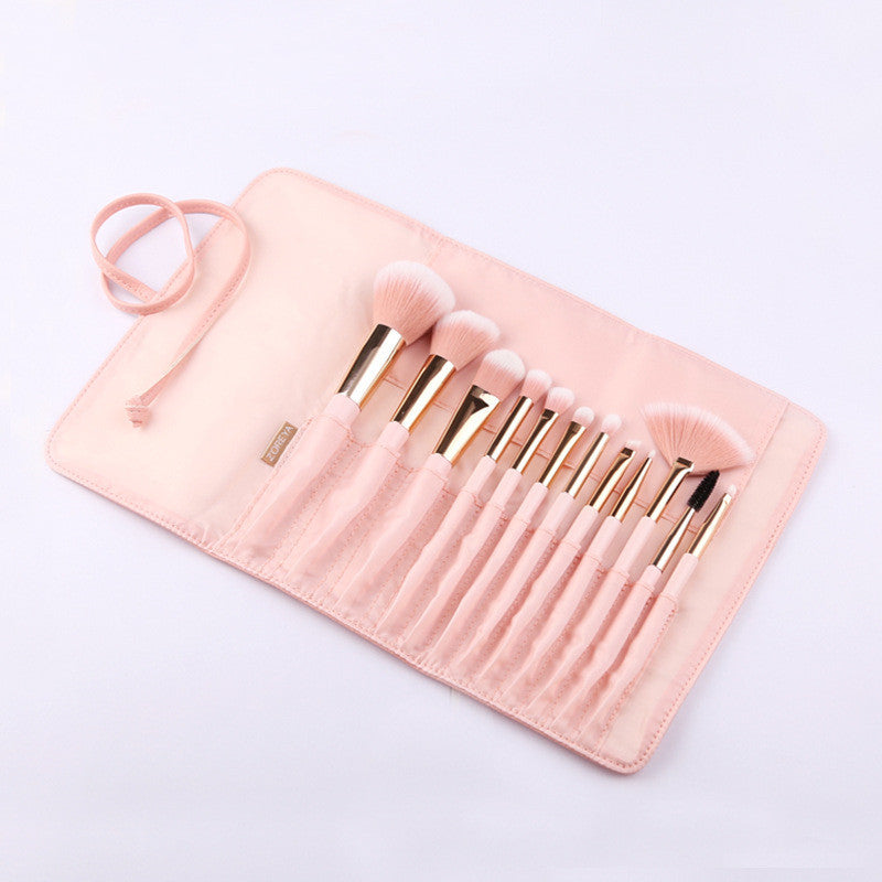 Makeup Brush Set 12 Tip Tail Handle Makeup Brush Set - Mama Lifestyles