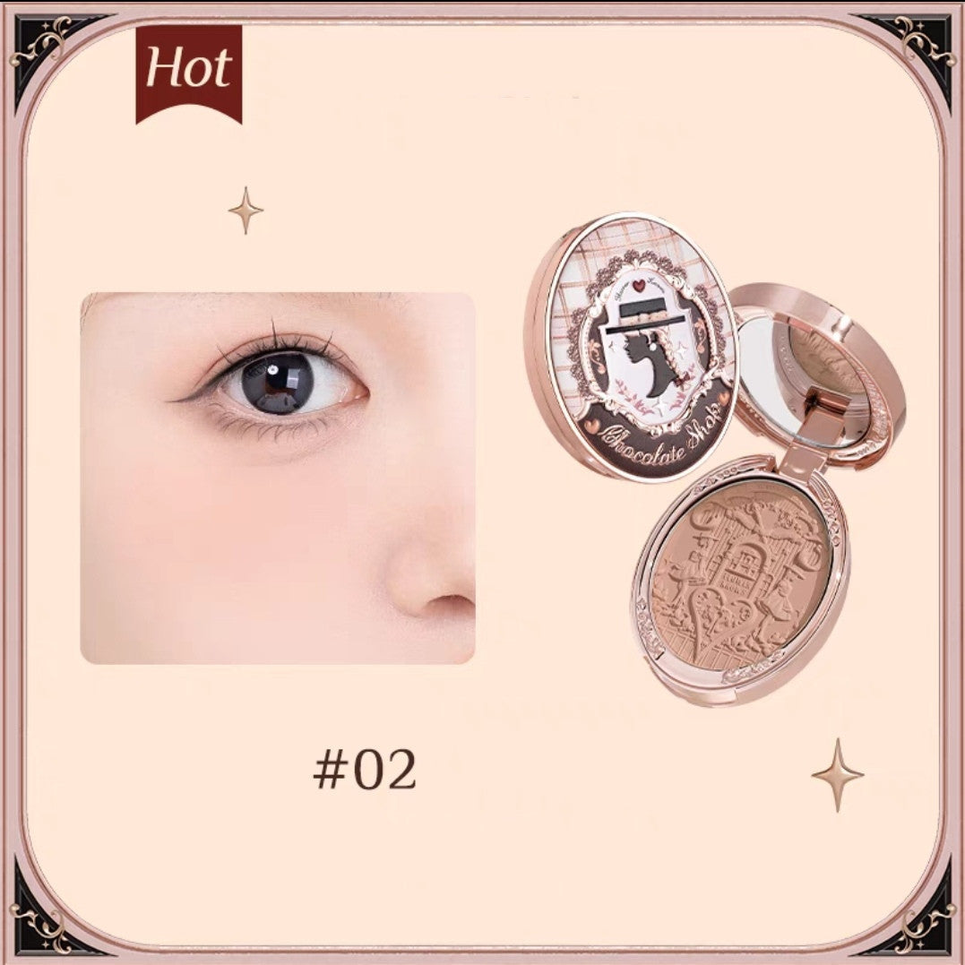 Chocolate Store Embossed Powder Blusher - Mama Lifestyles