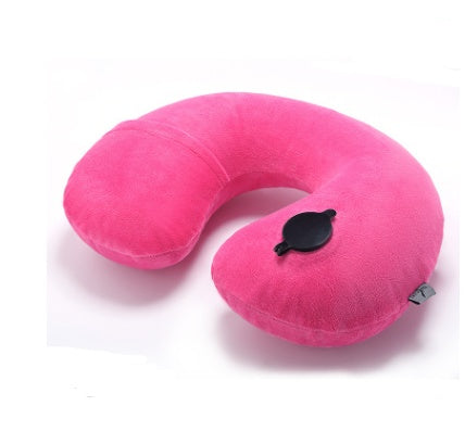 Inflatable U Shaped Pillow Travel Inflatable Pillow  Car Neck Pillow Lunch Break Pillow Neck Pillow Portable - Mama Lifestyles