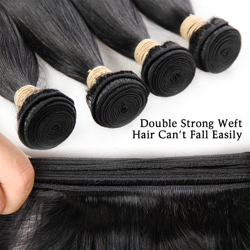 Reality Wig, Smooth Hair, Straight Hair Tie, Closed Peruvian Hair Tie - Mama Lifestyles