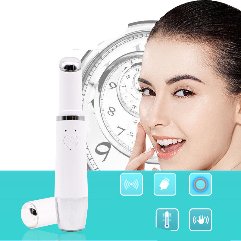 USB Eye Beauty Instrument, Eye Massage Pen, Multi-Function Beauty Lip Instrument, Vibration Hot Compress Import Instrument, Color Light Lifting Instrument - Mama Lifestyles