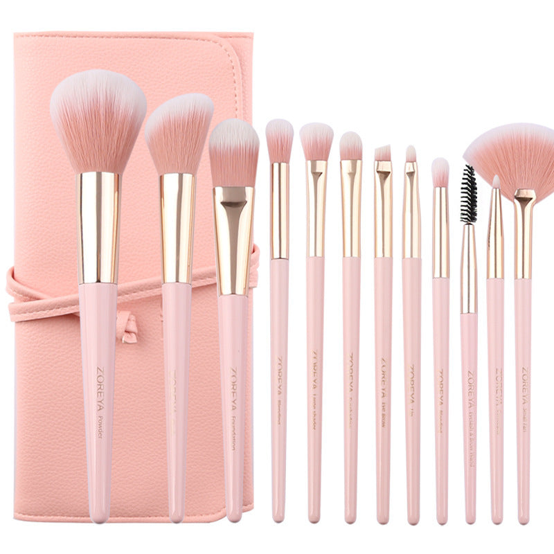 Makeup Brush Set 12 Tip Tail Handle Makeup Brush Set - Mama Lifestyles