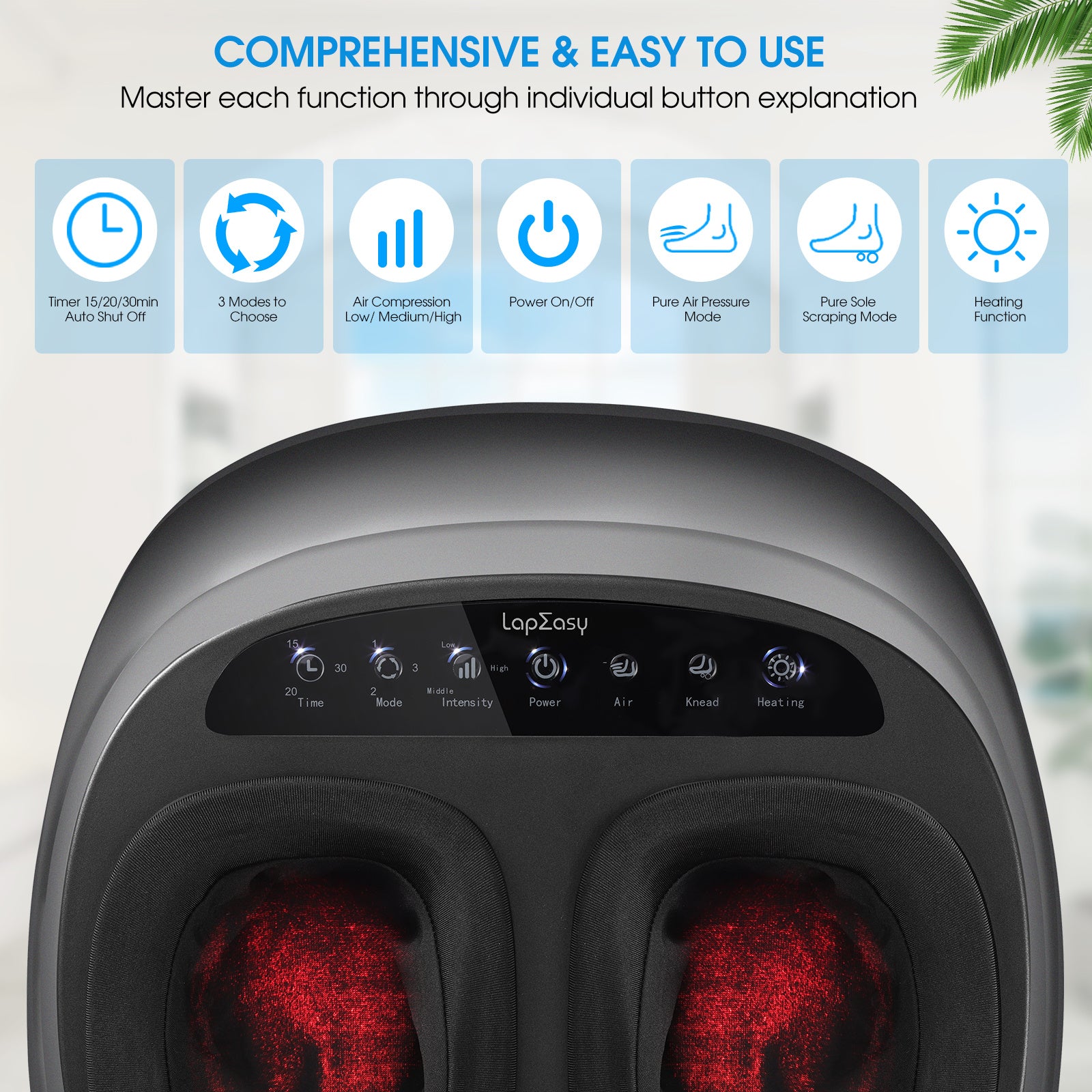 Foot Massager Machine With Heat And Massage Gifts For Men And Women Shiatsu Deep Kneading Electric Feet Massager For Home And Office Use - Mama Lifestyles