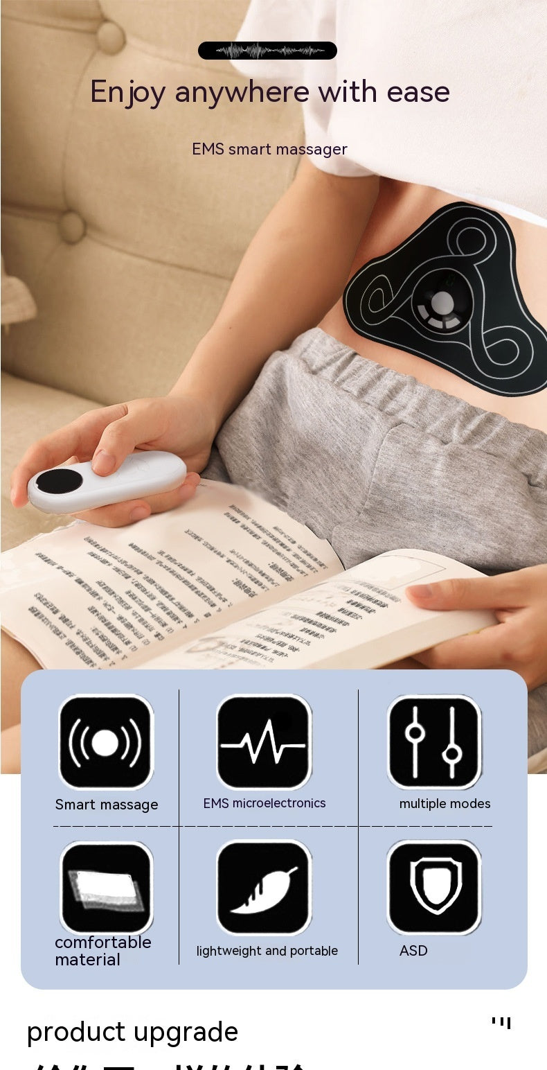 Pad Abdominal Patch Pulse Massage Instrument Intelligent Electric Whole Body Massager Chargeable With Remote Control - Mama Lifestyles