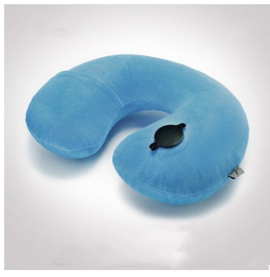 Inflatable U Shaped Pillow Travel Inflatable Pillow  Car Neck Pillow Lunch Break Pillow Neck Pillow Portable - Mama Lifestyles