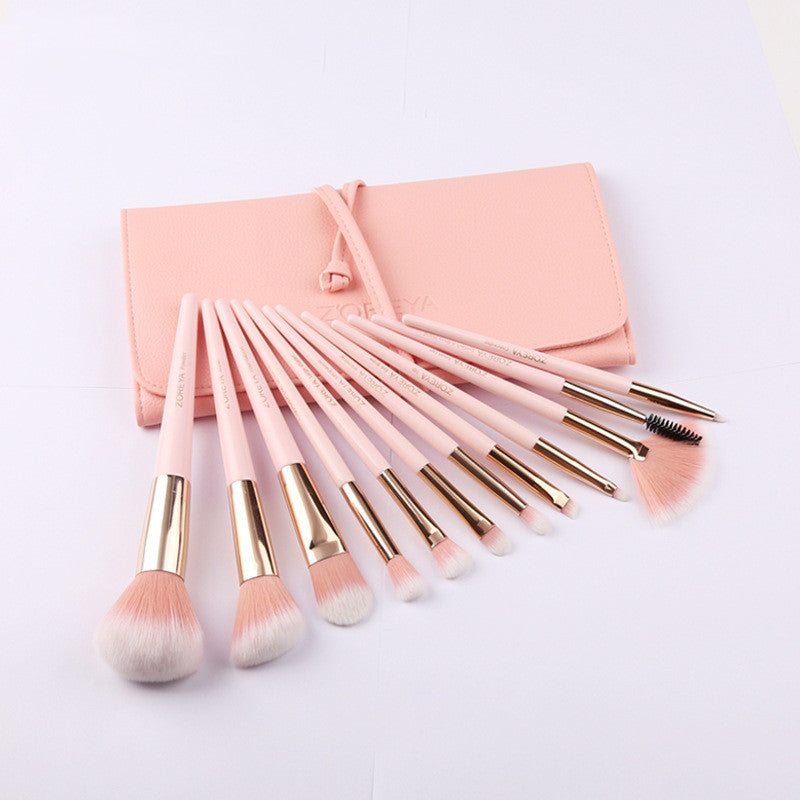 Makeup Brush Set 12 Tip Tail Handle Makeup Brush Set - Mama Lifestyles