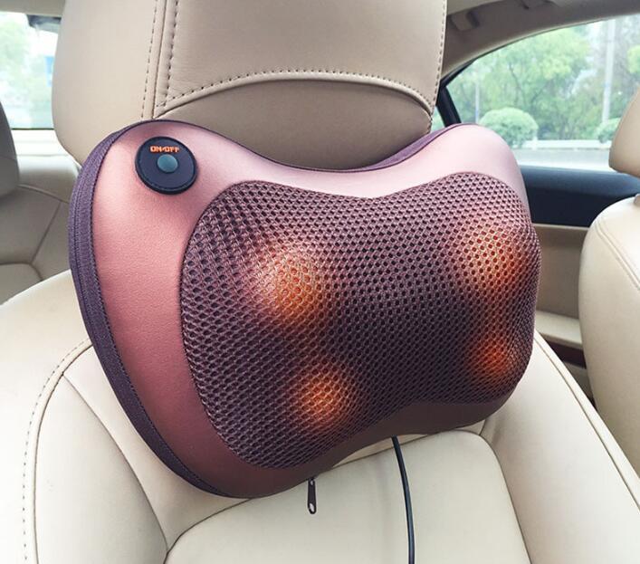 Electric Infrared Heating Kneading Neck Shoulder Back Body Spa Massage Pillow Car Chair Shiatsu Massager Masaj Device - Mama Lifestyles