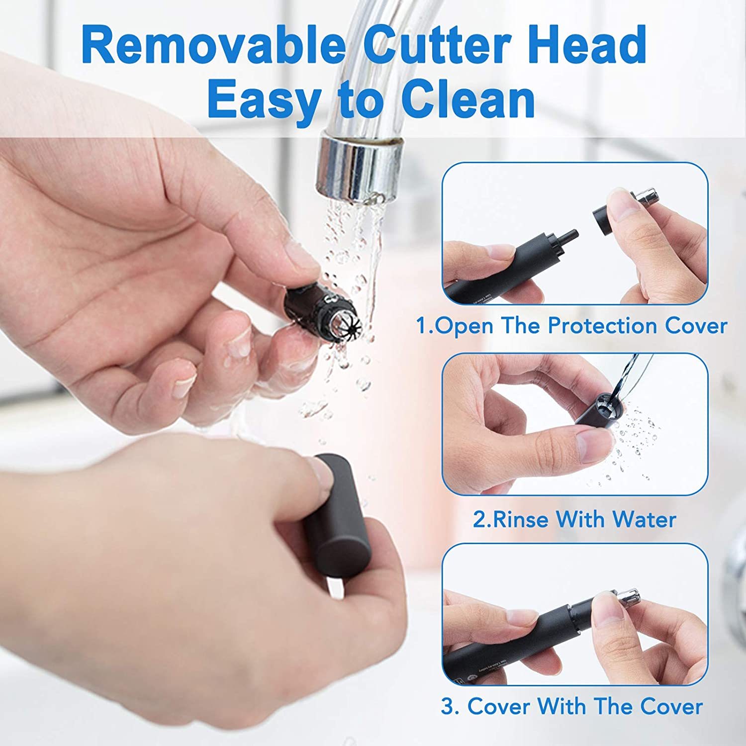 Ear And Nose Hair Tmmer For Men And Women-2020, Professional & Painless Nose Hair Clipper Remover With Stainless Steel Blad & IPX7 Waterproof System  Amazon Banned - Mama Lifestyles