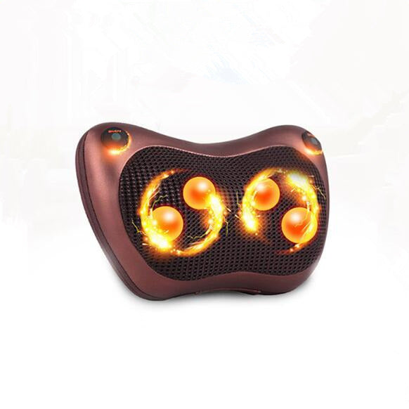 Electric Infrared Heating Kneading Neck Shoulder Back Body Spa Massage Pillow Car Chair Shiatsu Massager Masaj Device - Mama Lifestyles
