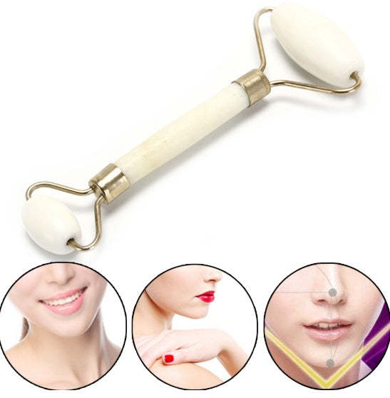 Portable practical roller for facial massage natural jade anti wrinkle face care slimming shaper care products - Mama Lifestyles