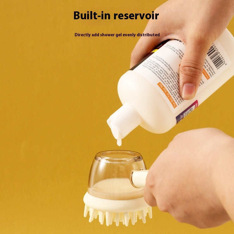 Massage Brush For Pets Silicone Bath Brush Pet Products - Mama Lifestyles