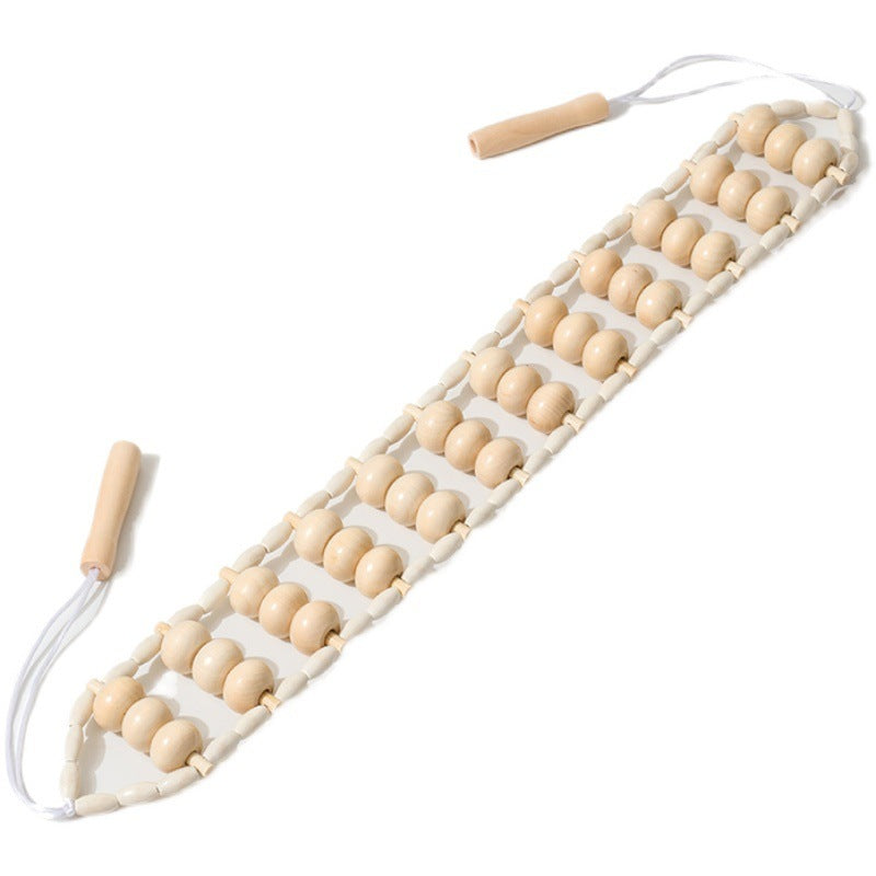 Pull Back Wooden Ease Of Use Manual Back Strip Massage Meridian Neck Massager Roller - Mama Lifestyles
