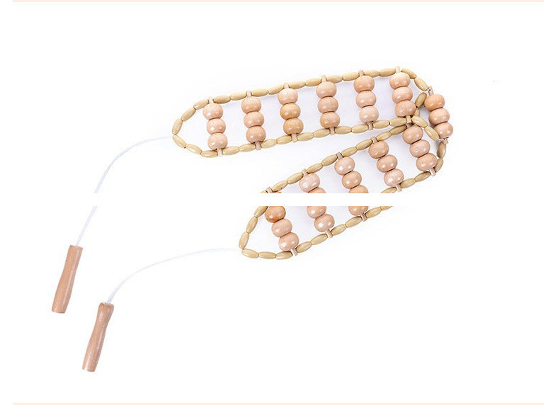 Pull Back Wooden Ease Of Use Manual Back Strip Massage Meridian Neck Massager Roller - Mama Lifestyles