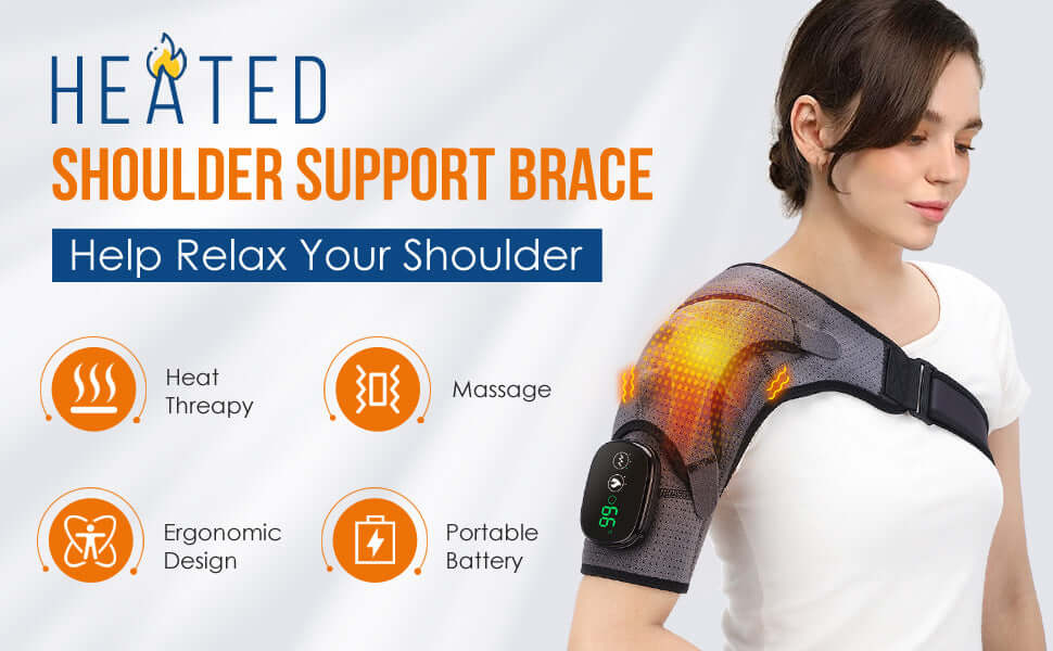 3-speed vibration electric massage shoulder pad for shoulder pain relief