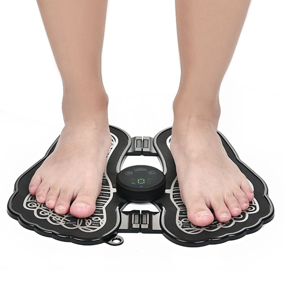 Rechargeable Foot Massage Instrument Pedicure Foot Pad EMS Pulse Foot Relaxation Massager - Mama Lifestyles