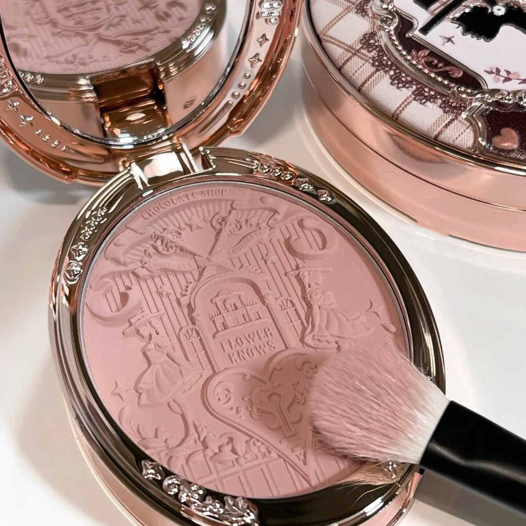Chocolate Store Embossed Powder Blusher - Mama Lifestyles