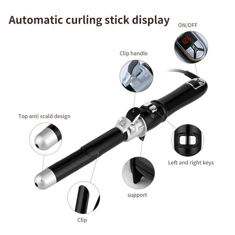 LCD Temperature Controlled Automatic Hair Curler - Mama Lifestyles