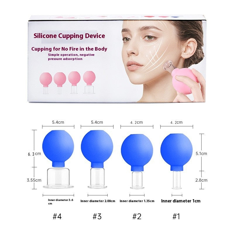 Facial Beauty Scraping Cupping Device Massage Lifting Facial Meridian Dredging Gadget Vacuum Jar Walking Device - Mama Lifestyles