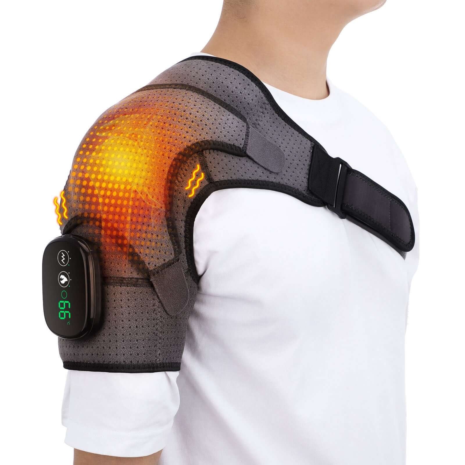 3-speed vibration electric massage shoulder pad for shoulder pain relief