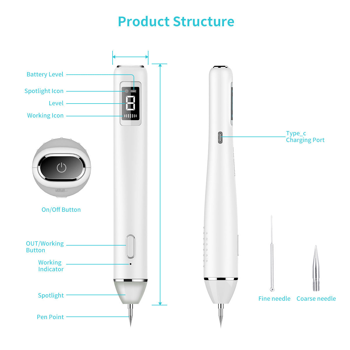 Freckle Removing Pen Miniature Household Laser Beauty Instrument - Mama Lifestyles