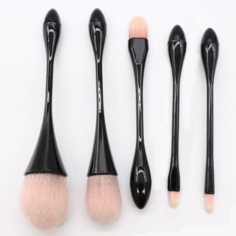 5 makeup brush set small waist makeup brush 5 new goblet set loose powder brush portable brush - Mama Lifestyles