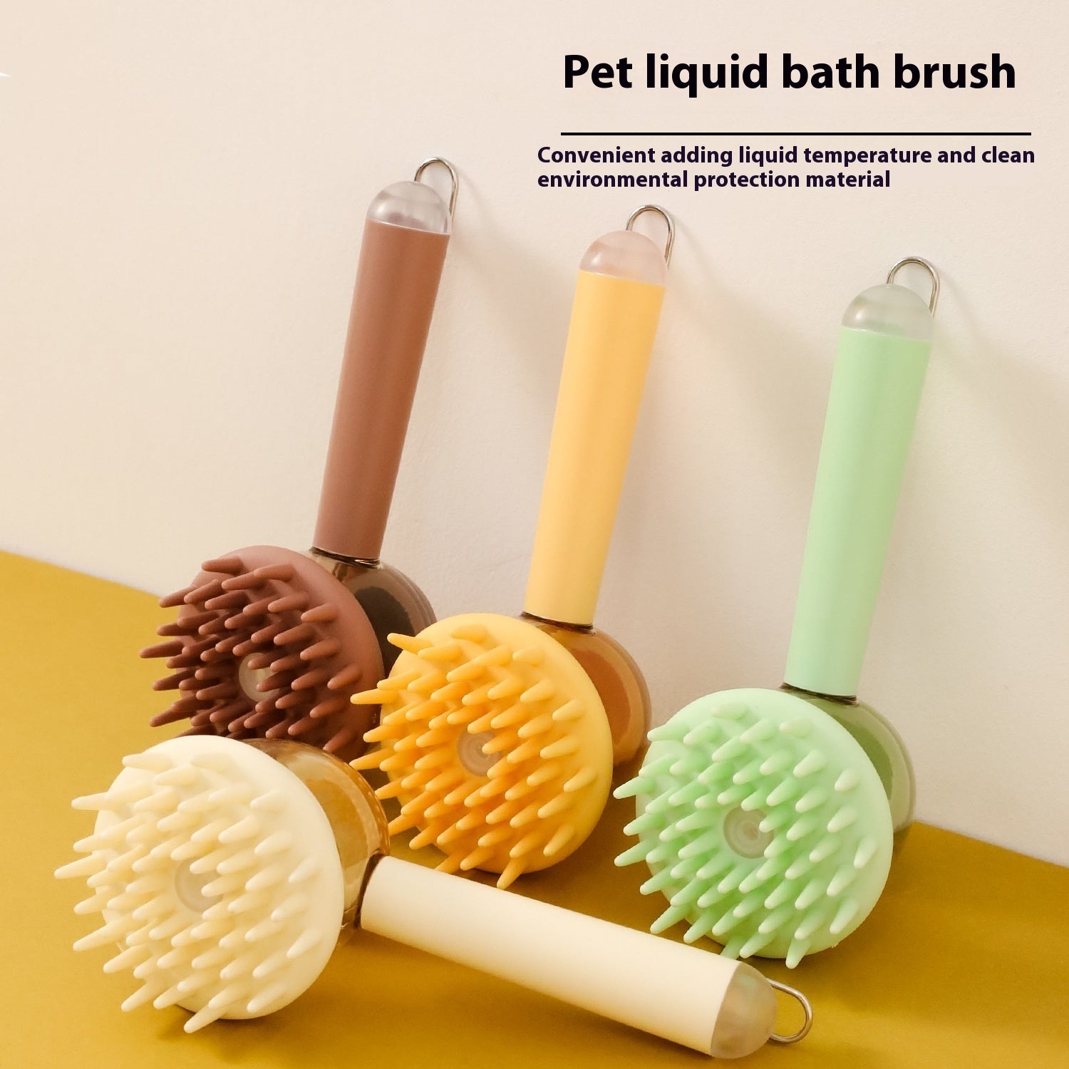 Massage Brush For Pets Silicone Bath Brush Pet Products - Mama Lifestyles