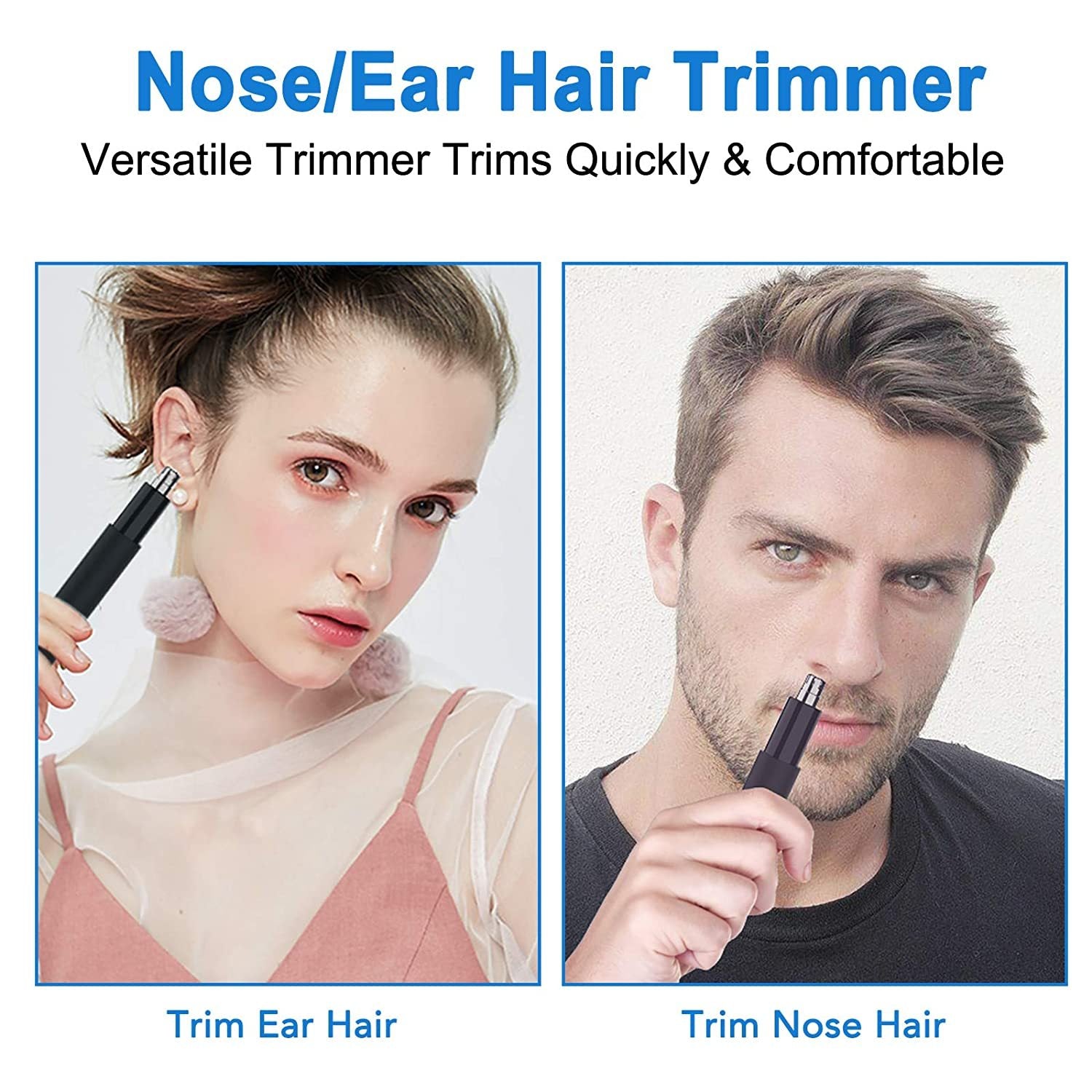 Ear And Nose Hair Tmmer For Men And Women-2020, Professional & Painless Nose Hair Clipper Remover With Stainless Steel Blad & IPX7 Waterproof System  Amazon Banned - Mama Lifestyles