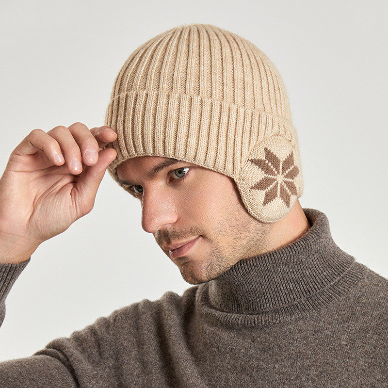 Thermal Knitting Woolen Cap Men&