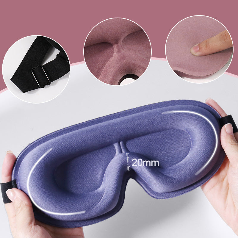 Blackout Eye Mask 3D Deep Contoured Sleep Mask Lash Extensions No Pressure Blindfold Sleeping Eye Mask Women Men Side Sleepers - Mama Lifestyles
