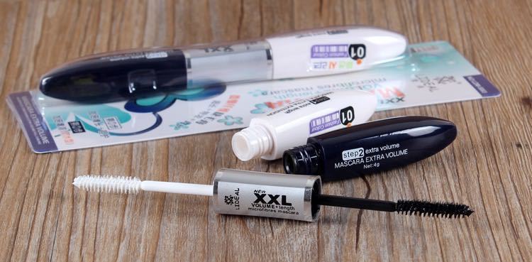 Double - Ended Mascara Black And White Brush Head Thick Mascara - Mama Lifestyles