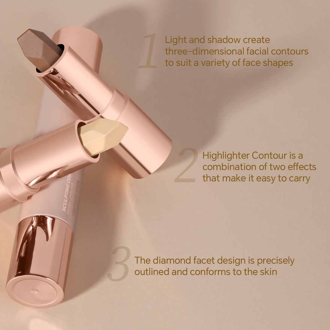 Double - headed Contour Stick Highlight Brightening - Mama Lifestyles