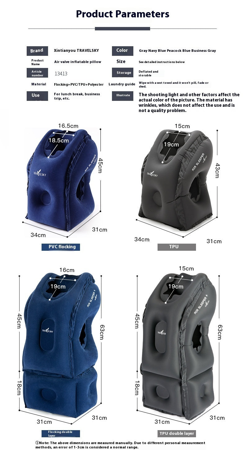 Travel Office Student Nap Pillow Sleeping Pillow Long Distance Train Neck Pillow - Mama Lifestyles