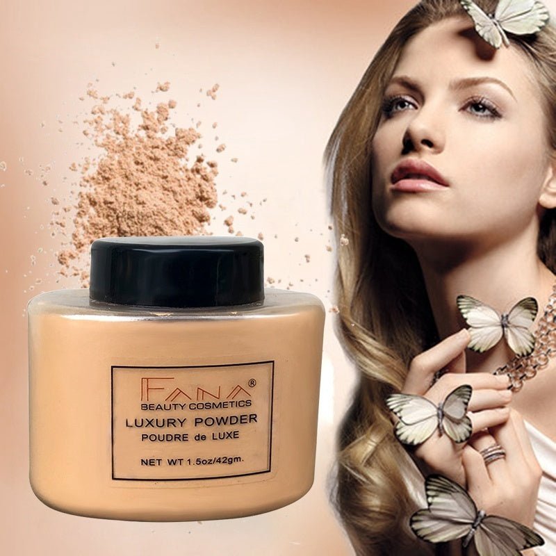 Face Foundation Powder Oil Control Contour Full CoverBanana Powder Translucent Mineral Makeup Base Matte Foundation Make Up - Mama Lifestyles