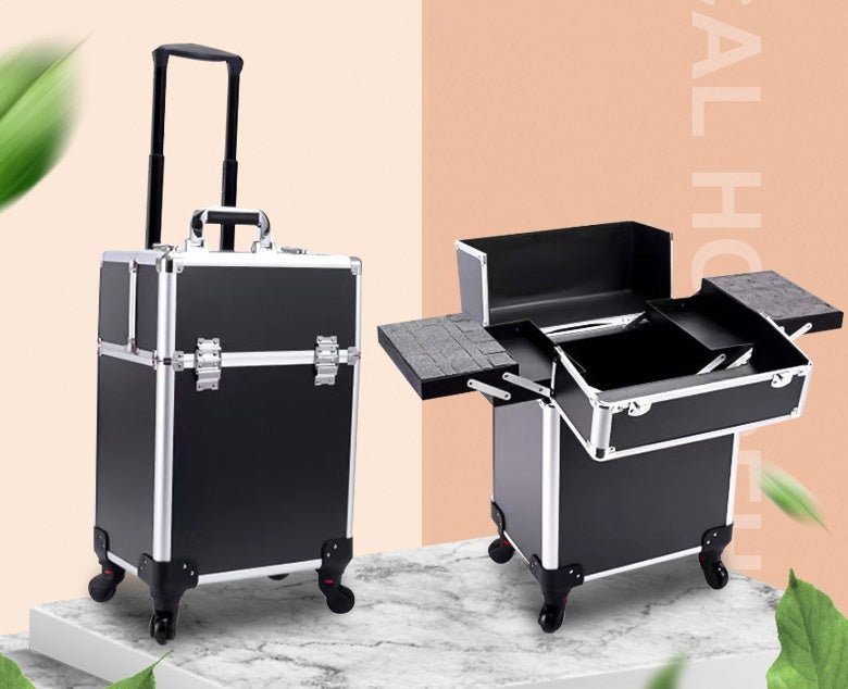 Large - capacity Make - up And Make - up Artist Trolley Storage Toolbox - Mama Lifestyles