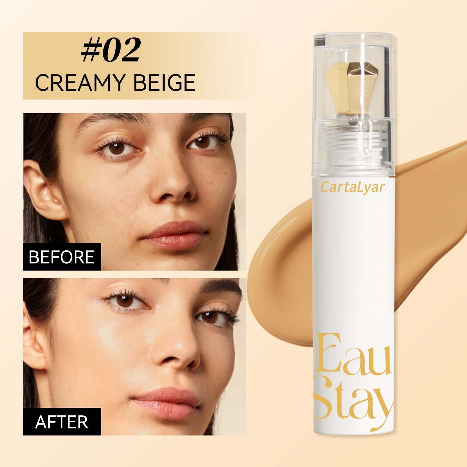 Liquid Concealer Long Lasting Waterproof Base Makeup Concealer With Scraper - Mama Lifestyles
