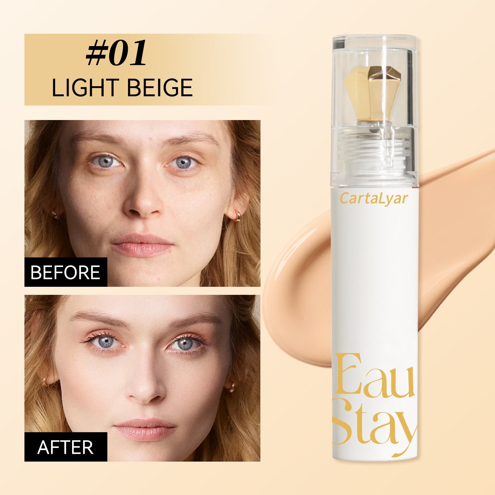 Liquid Concealer Long Lasting Waterproof Base Makeup Concealer With Scraper - Mama Lifestyles
