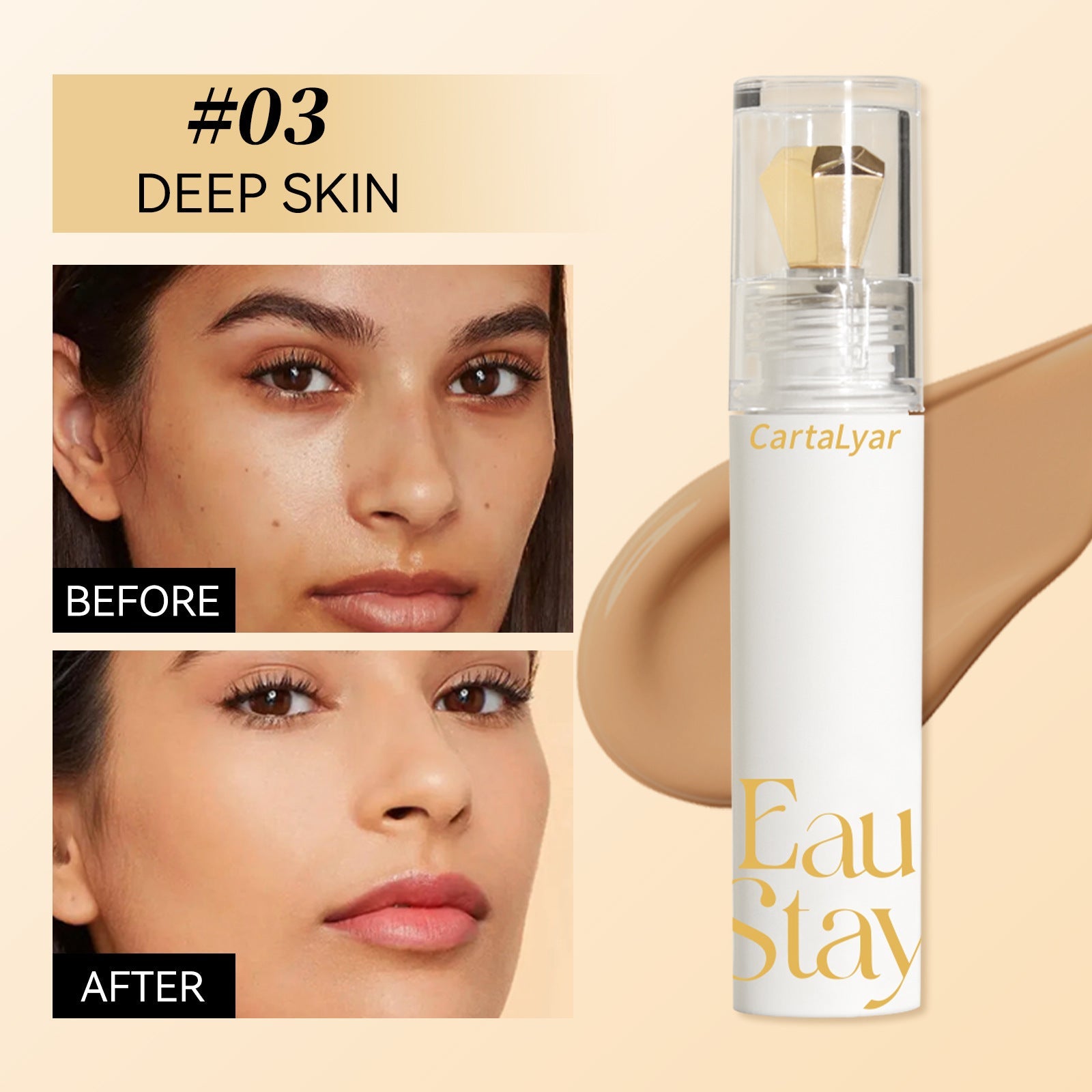 Liquid Concealer Long Lasting Waterproof Base Makeup Concealer With Scraper - Mama Lifestyles