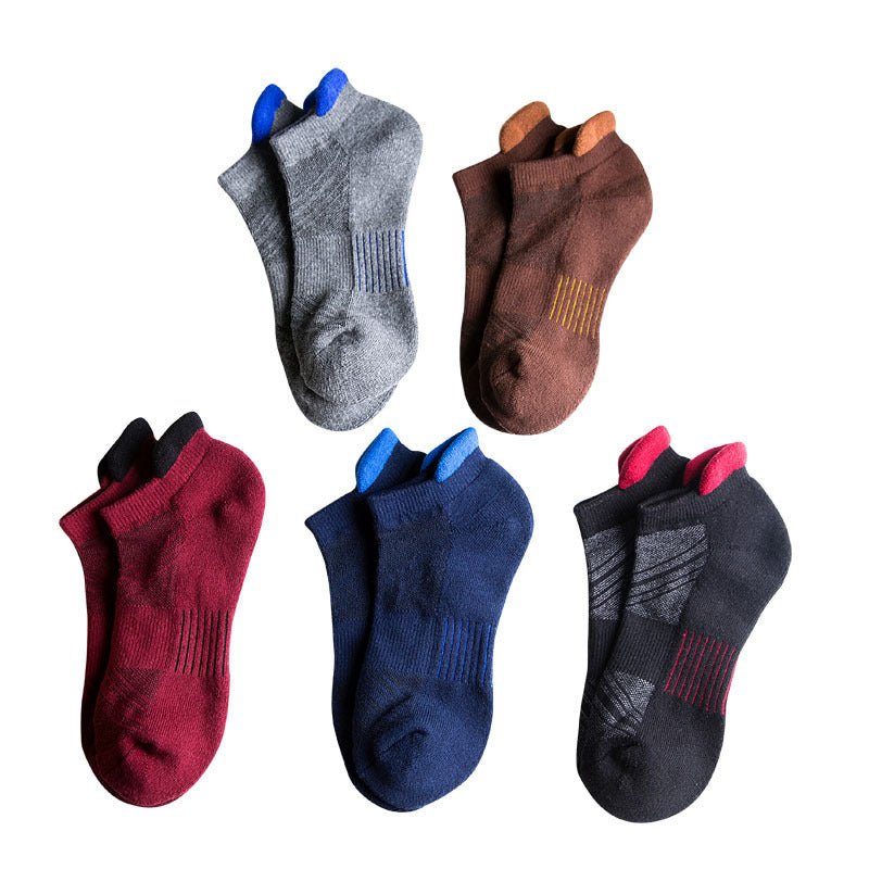 Towel bottom flower sports boat socks - Mama Lifestyles
