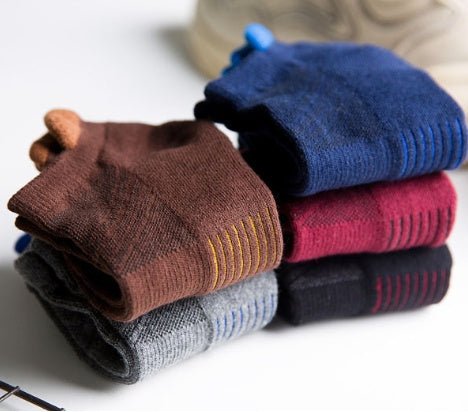 Towel bottom flower sports boat socks - Mama Lifestyles