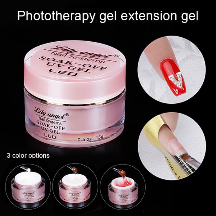 Transparent color extension gel quick and long lasting nail polish gel - Mama Lifestyles