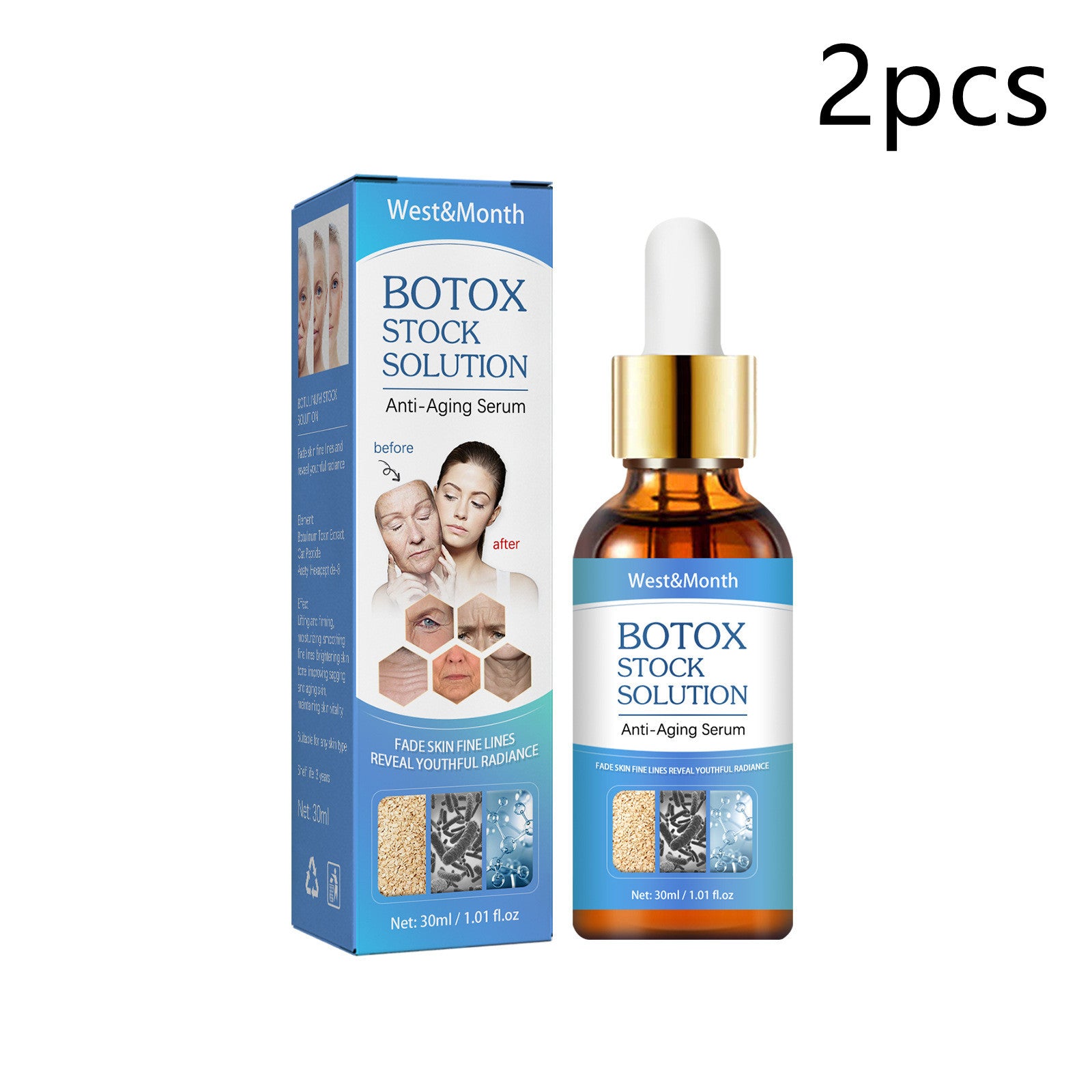 French pattern botox for fading wrinkles and rejuvenation
