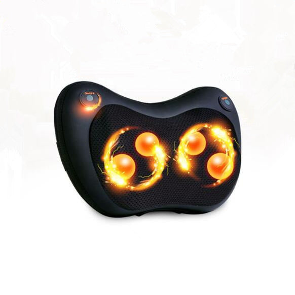 Electric Infrared Heating Kneading Neck Shoulder Back Body Spa Massage Pillow Car Chair Shiatsu Massager Masaj Device - Mama Lifestyles