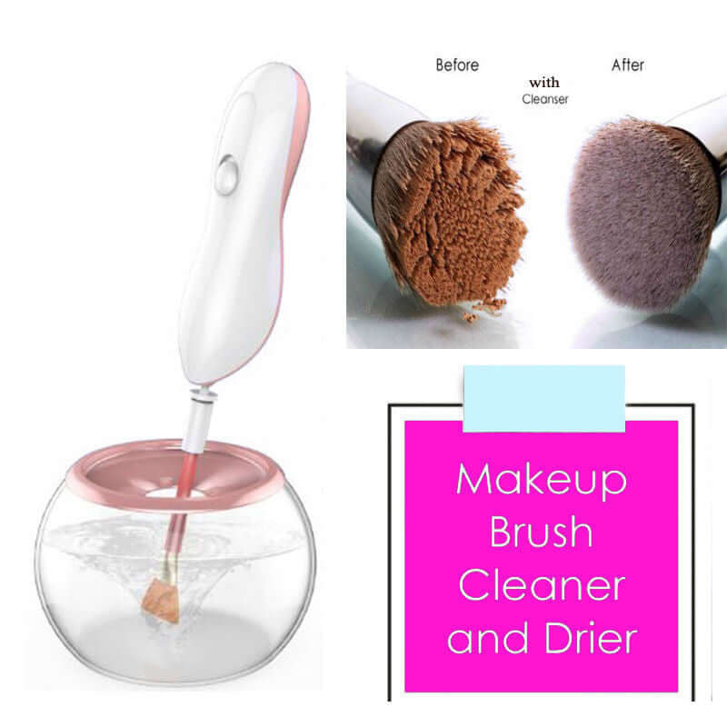 Efficient makeup brush cleaning tool