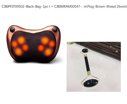 Electric Infrared Heating Kneading Neck Shoulder Back Body Spa Massage Pillow Car Chair Shiatsu Massager Masaj Device - Mama Lifestyles