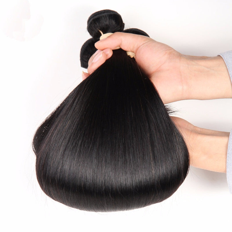 Reality Wig, Smooth Hair, Straight Hair Tie, Closed Peruvian Hair Tie - Mama Lifestyles