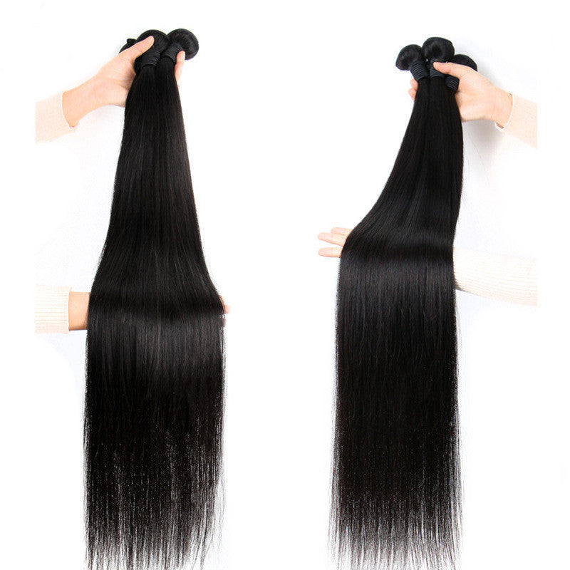 Reality Wig, Smooth Hair, Straight Hair Tie, Closed Peruvian Hair Tie - Mama Lifestyles