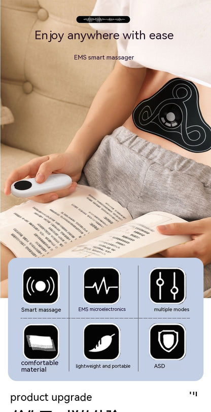 Pad Abdominal Patch Pulse Massage Instrument Intelligent Electric Whole Body Massager Chargeable With Remote Control - Mama Lifestyles