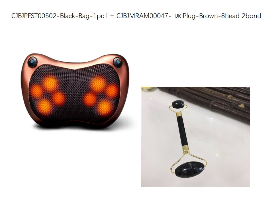 Electric Infrared Heating Kneading Neck Shoulder Back Body Spa Massage Pillow Car Chair Shiatsu Massager Masaj Device - Mama Lifestyles