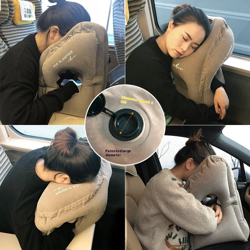 Travel Office Student Nap Pillow Sleeping Pillow Long Distance Train Neck Pillow