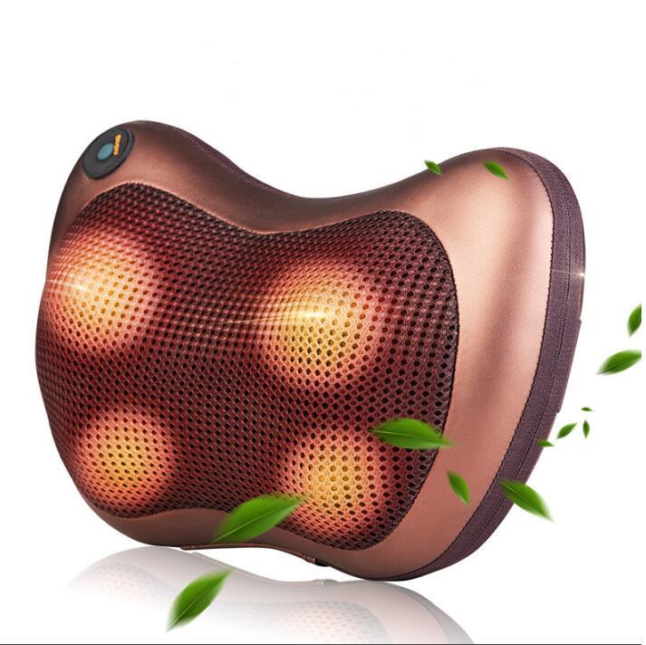 Electric Infrared Heating Kneading Neck Shoulder Back Body Spa Massage Pillow Car Chair Shiatsu Massager Masaj Device - Mama Lifestyles